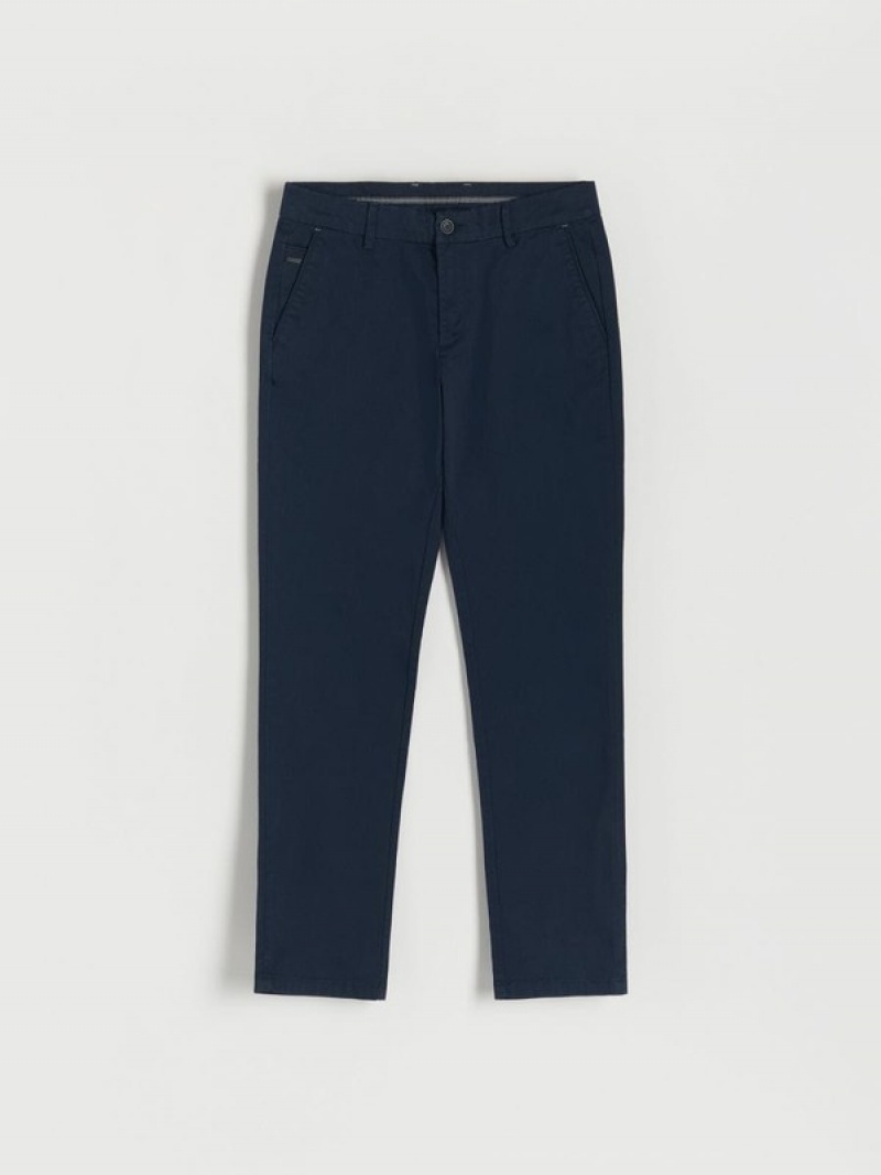 Reserved Chino Slim Fit Hosen Herren Navy | FTVXAU-629