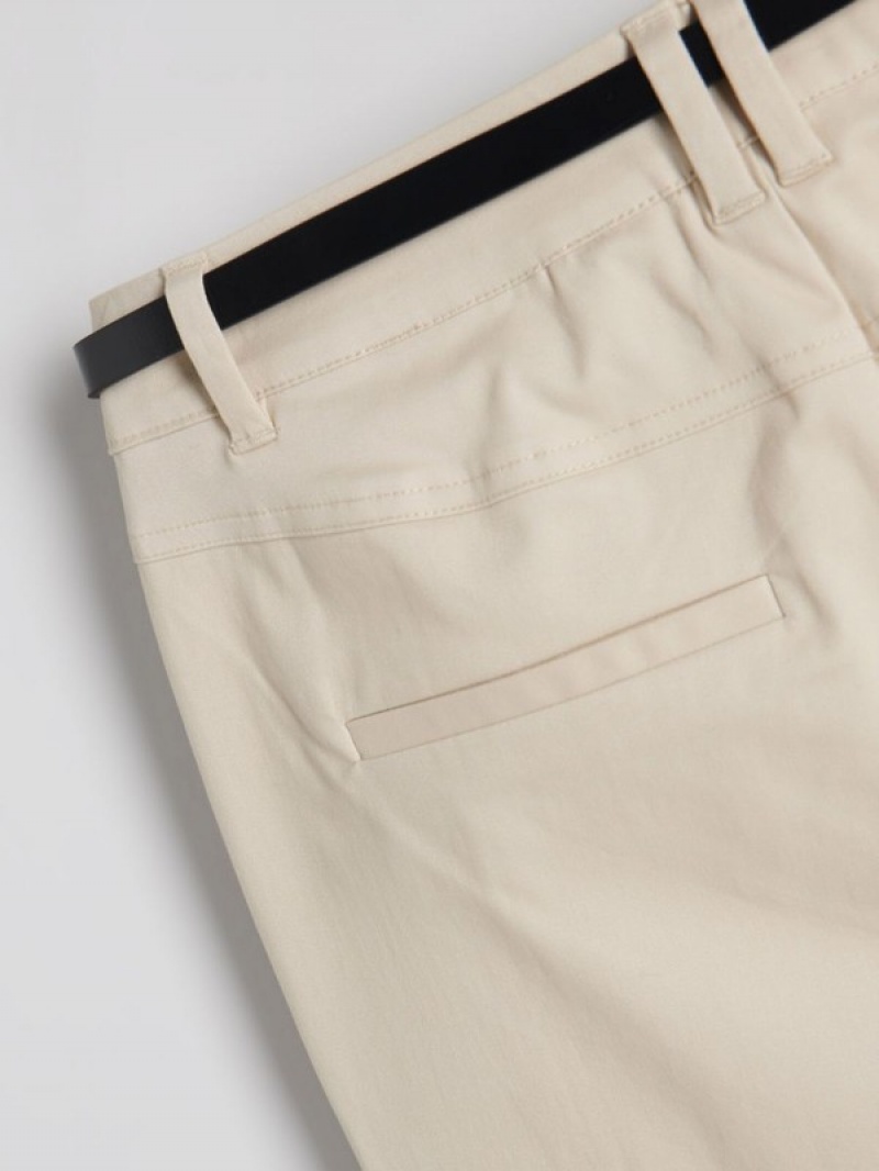 Reserved Chino With Hosen Damen Beige | EYJBCT-310