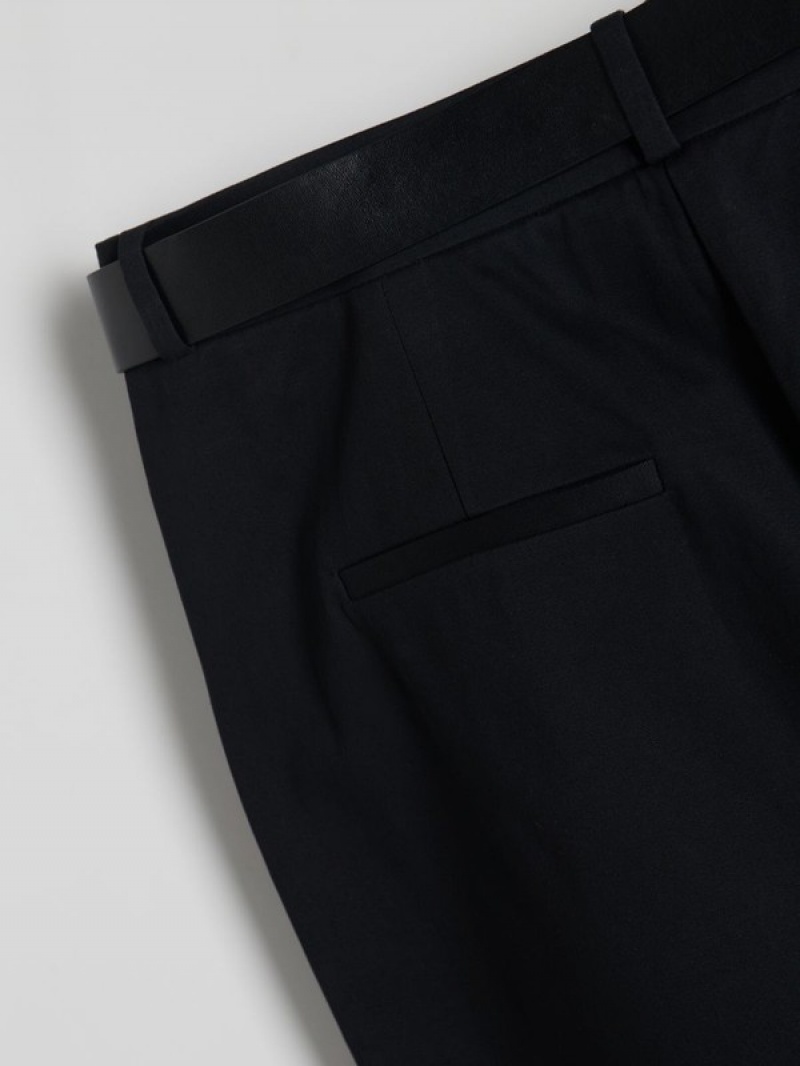 Reserved Chino With Hosen Damen Schwarz | WTDAOE-015