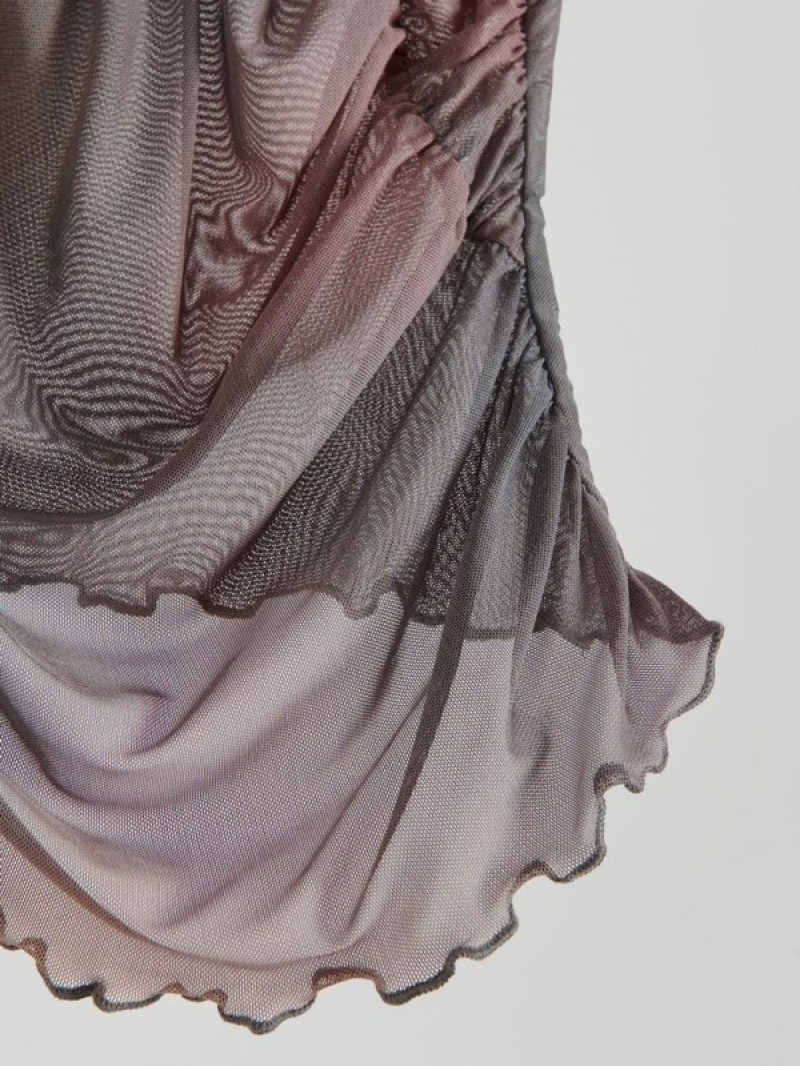 Reserved Drape Detail Hemd Damen Mehrfarbig | XVCTLO-536