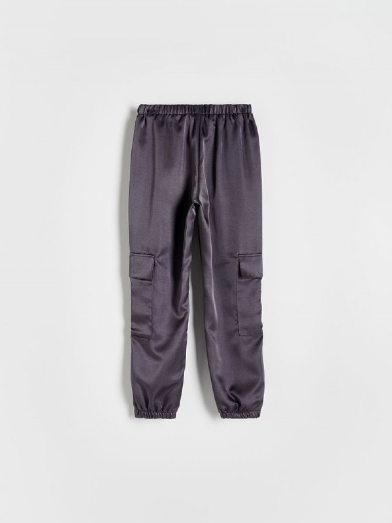 Reserved Fabric Cargosheen Hosen Mädchen Dunkelgrau | VRLZJN-614