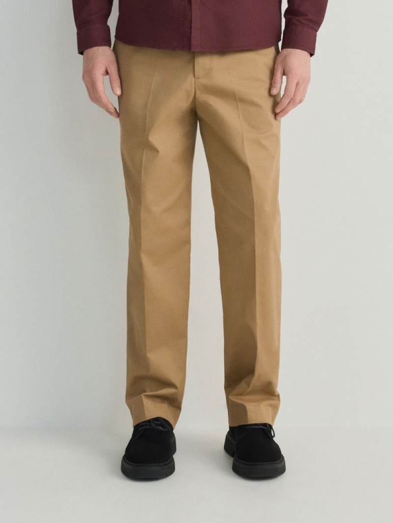 Reserved Gerade Hosen Herren Beige | KPACLM-753