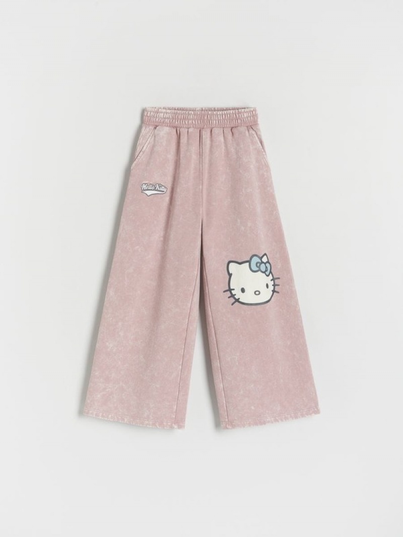 Reserved Hello Kitty Weite Leg Hosen Mädchen Lila | YVJCZR-532