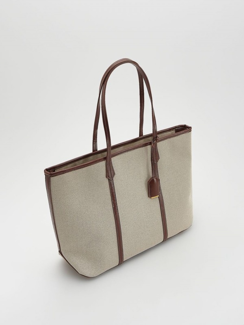 Reserved Jacquard Shopper Taschen Damen Mehrfarbig | AMEKRX-847