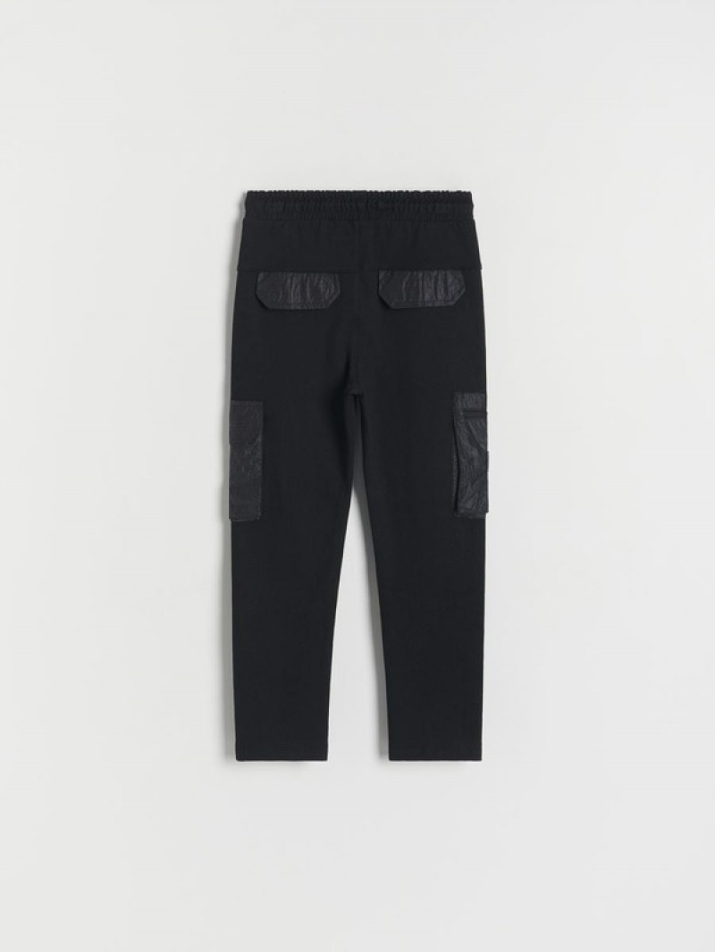 Reserved Joggers Hosen Jungen Schwarz | NXFGCM-348