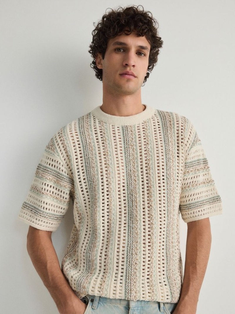 Reserved Jumper In Textured Knit Pullover Herren Mehrfarbig | ZATPLK-529