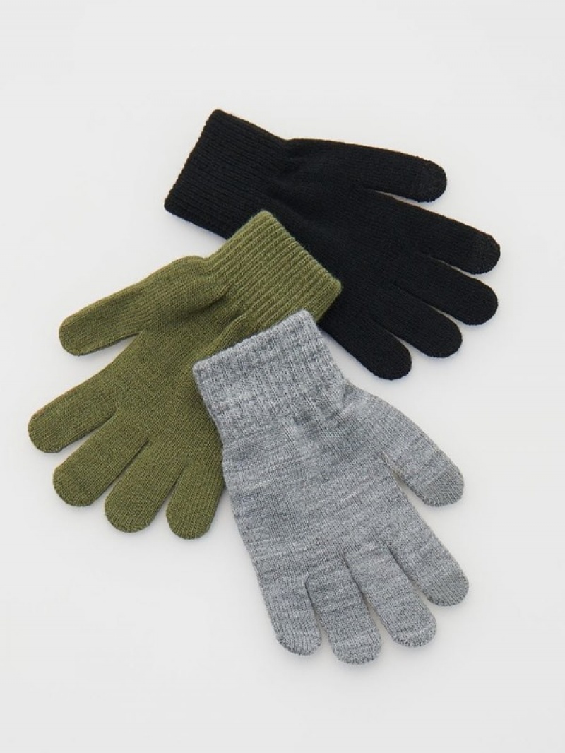 Reserved Klassische 3 Pack Handschuhe Jungen Hellolivgrün | LAEGOW-503