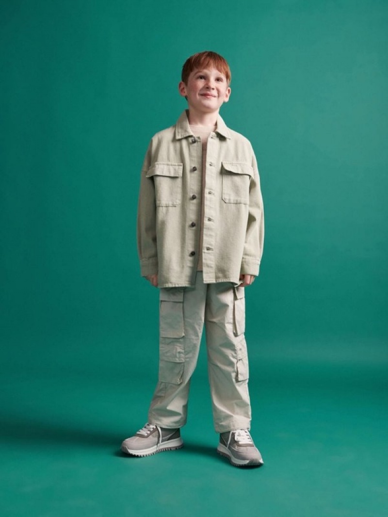 Reserved Klassische Hosen Jungen Beige | WJQKVL-649