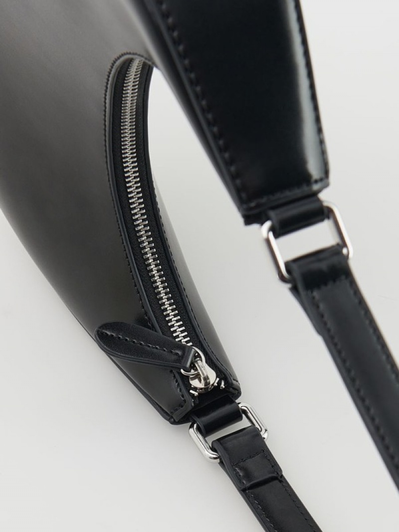 Reserved Leatheruette Taschen Damen Schwarz | AYXUSW-203