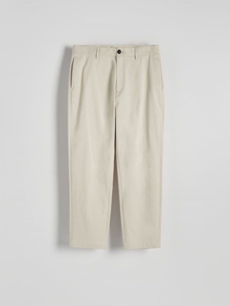 Reserved Leisure Fit Chino Hosen Herren Beige | IXDPBL-579