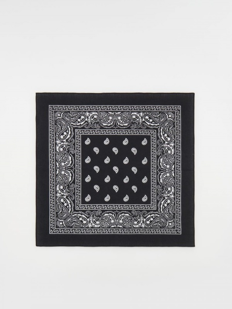 Reserved Patterned Bandanna Schals Jungen Schwarz | ENXZGC-327