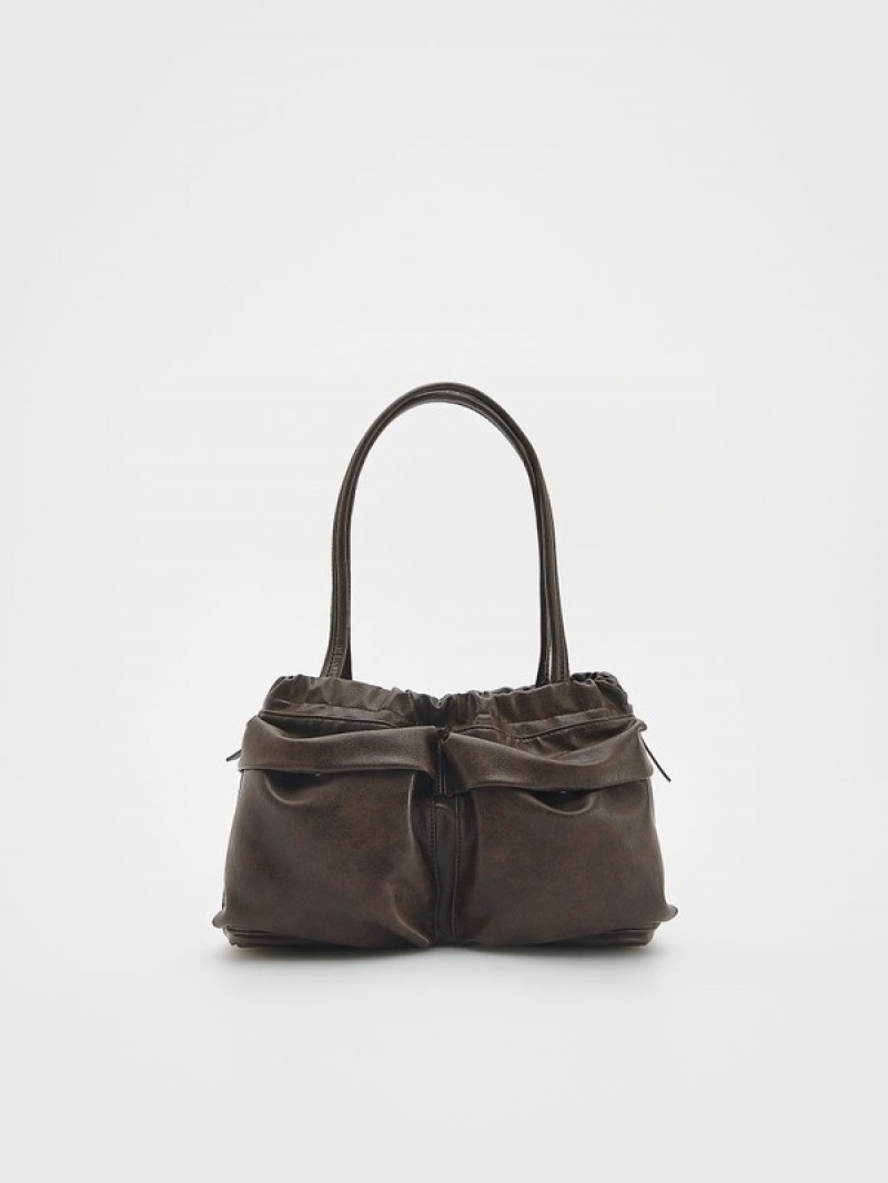 Reserved Pockets Taschen Damen Braun | PAFXZV-048