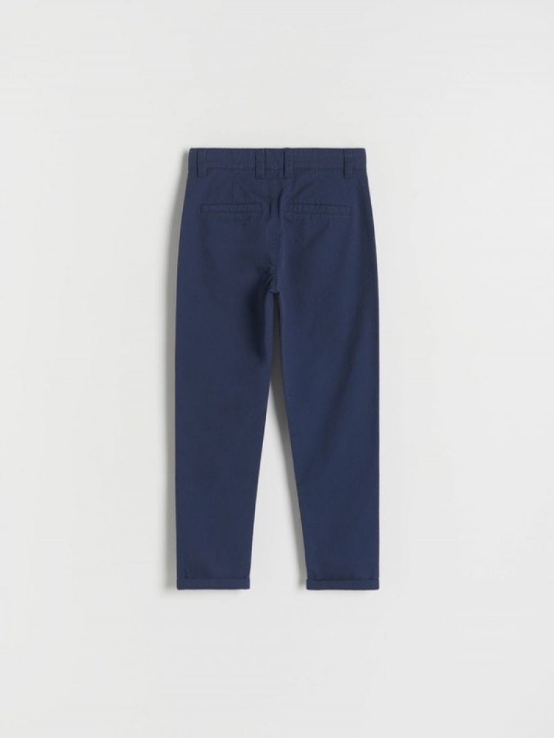 Reserved Regular Fit Chino Hosen Jungen Navy | XZBHLW-872