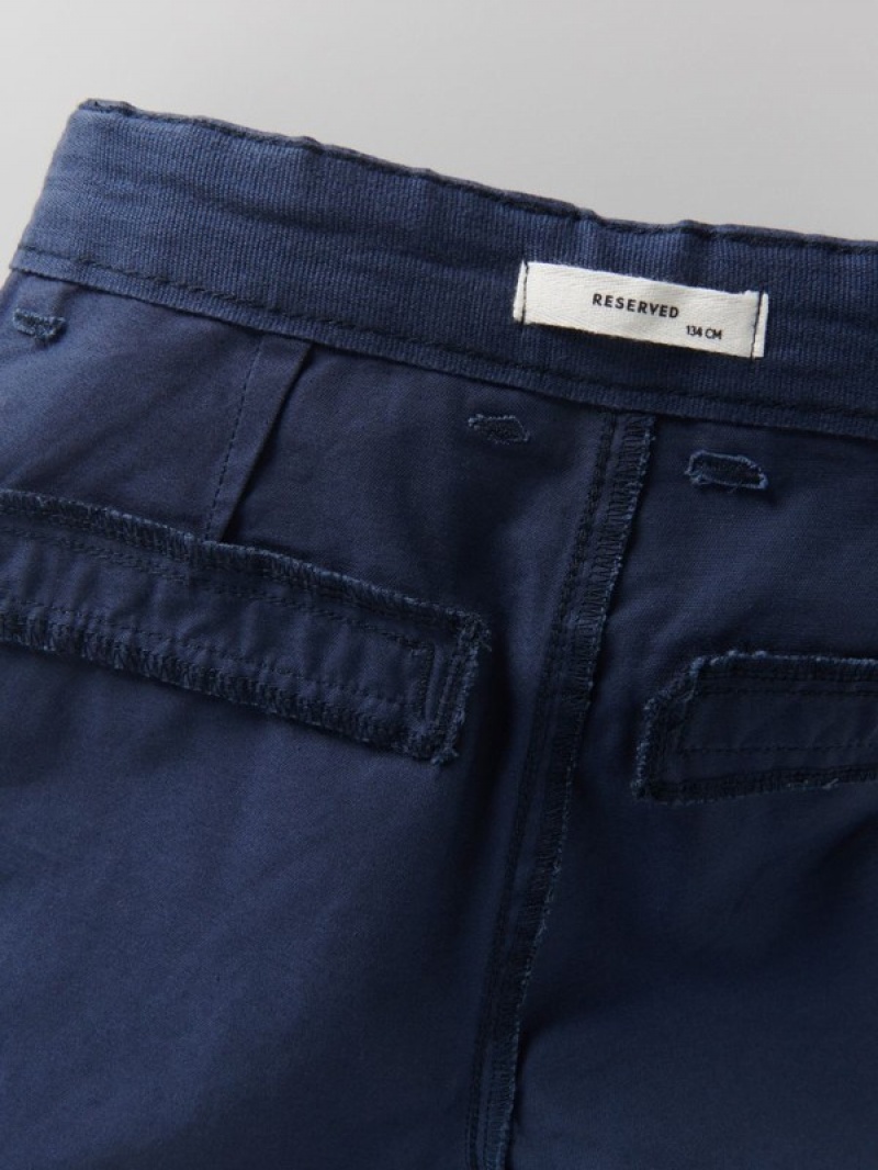 Reserved Regular Fit Chino Hosen Jungen Navy | XZBHLW-872