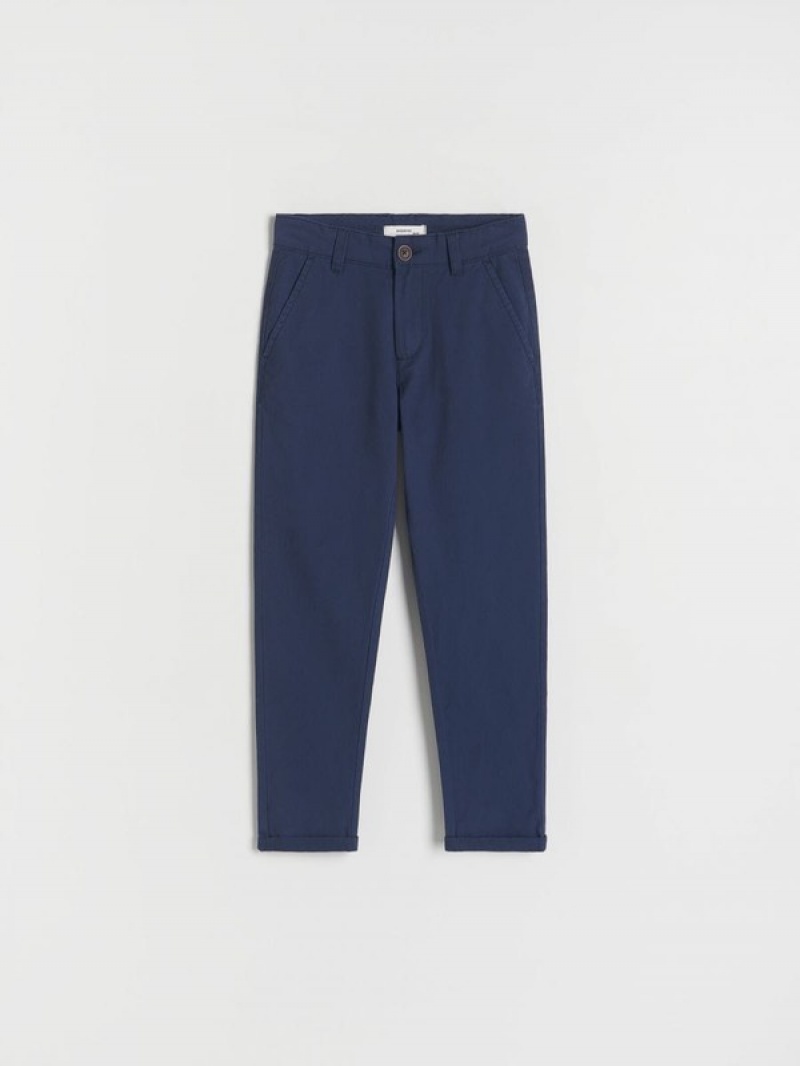 Reserved Regular Fit Chino Hosen Jungen Navy | XZBHLW-872