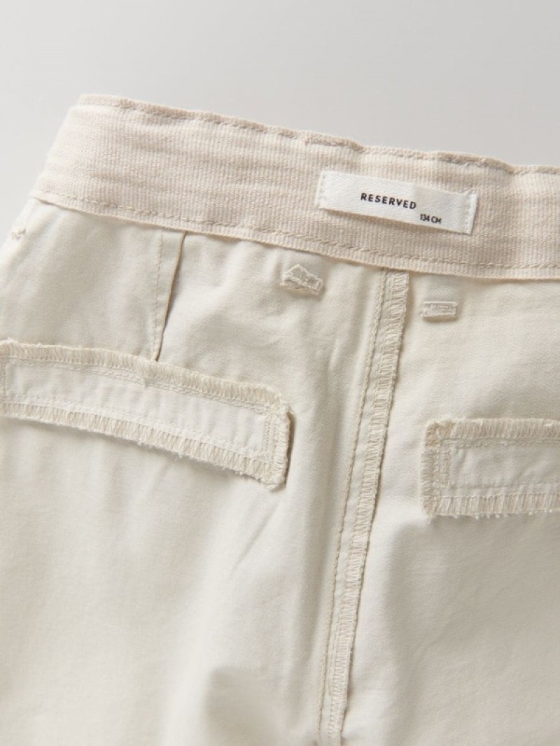 Reserved Regular Fit Chino Hosen Jungen Beige | GXADWK-467