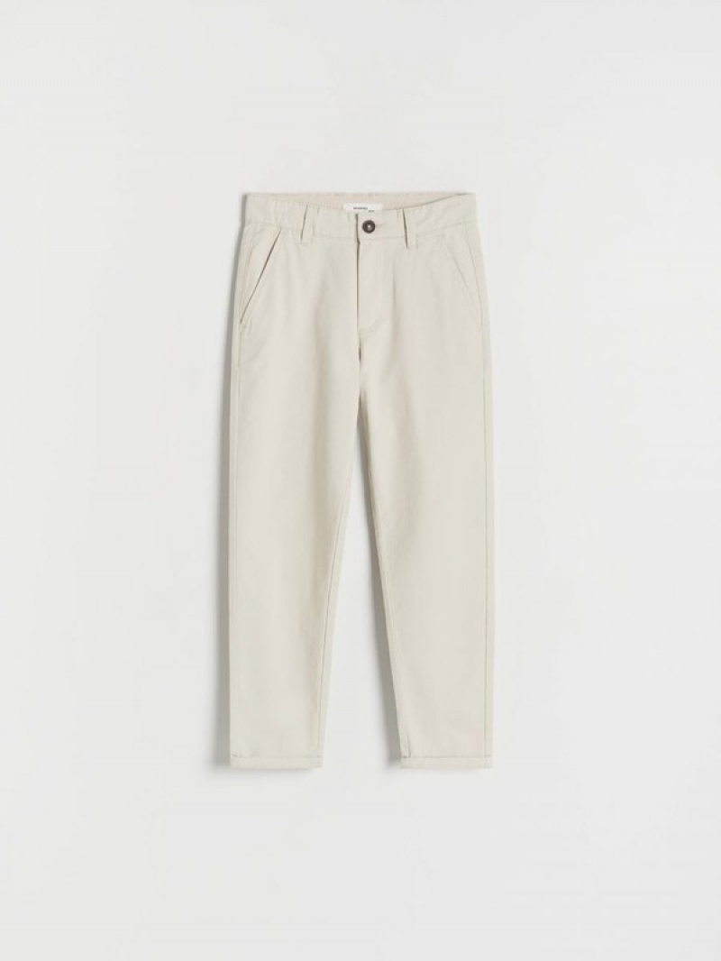 Reserved Regular Fit Chino Hosen Jungen Beige | GXADWK-467