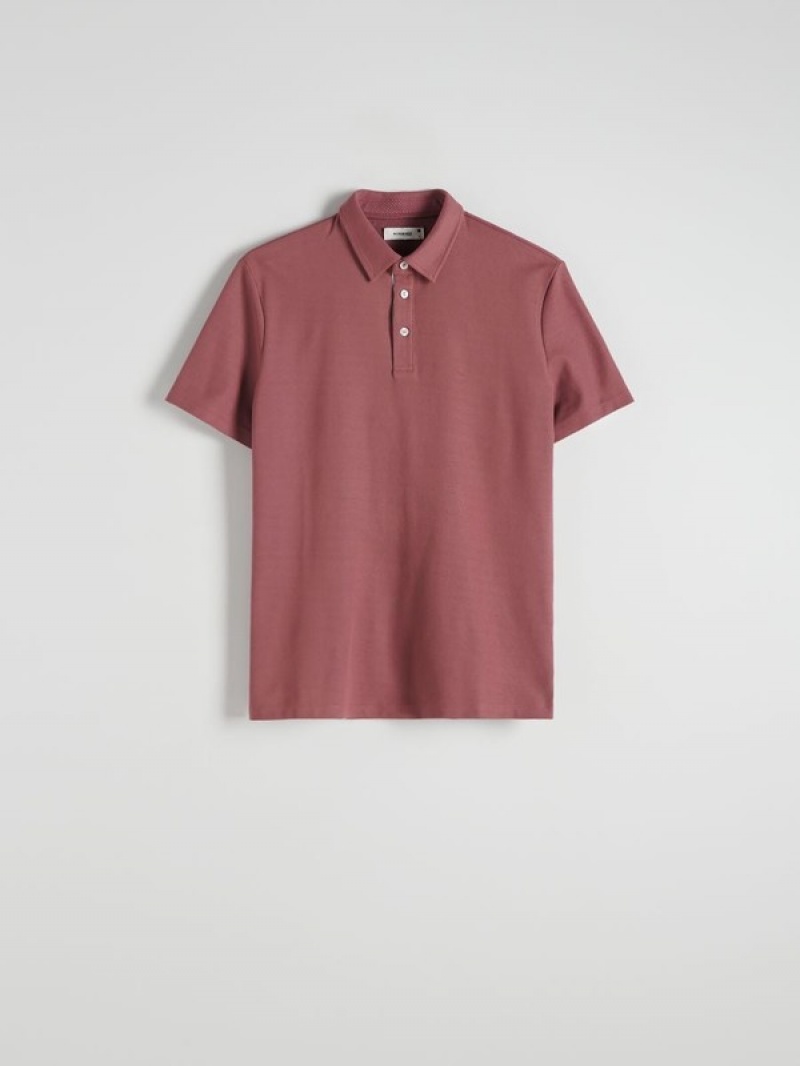 Reserved Regular Fit Polo Shirts Herren Lila | UDHJZS-461