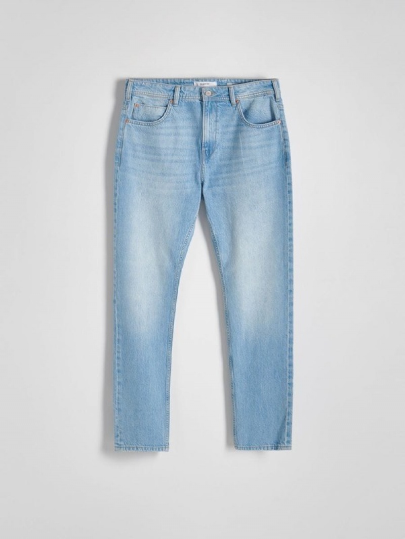 Reserved Regularwash Effect Jeans Herren Blau | HIURDB-759