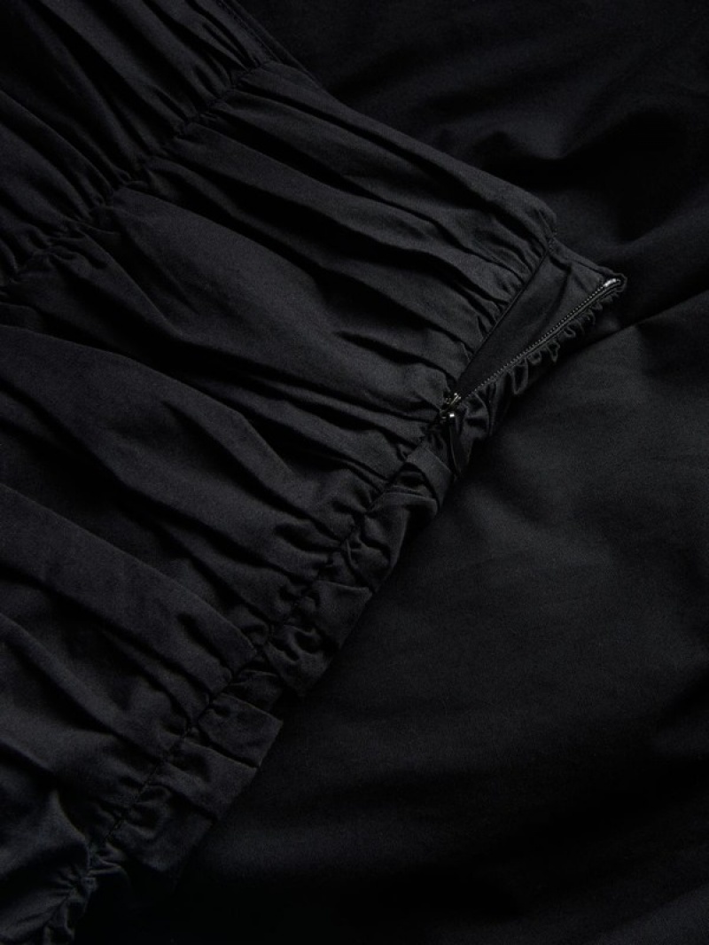 Reserved Ruched Röcke Damen Schwarz | RZOBXD-570