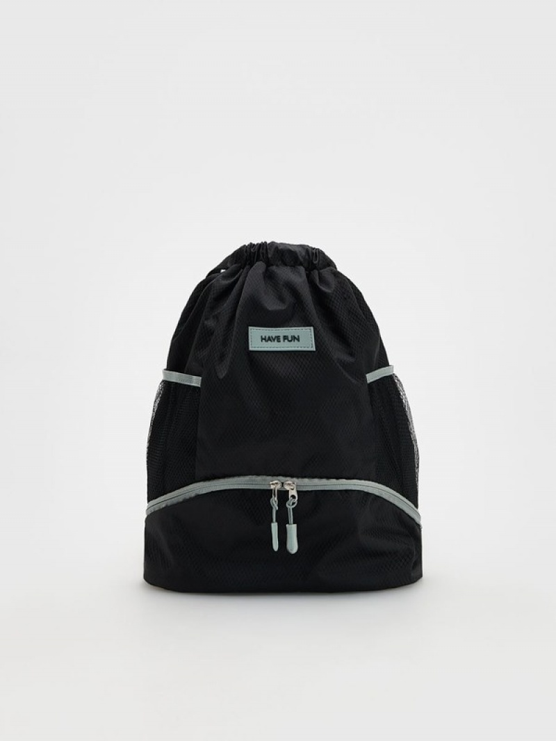 Reserved Rucksack Taschen Jungen Schwarz | QFSEJT-564