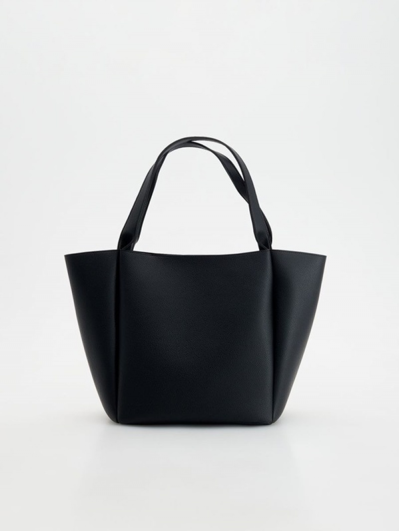 Reserved Shopper Taschen Damen Schwarz | FDZPJC-098