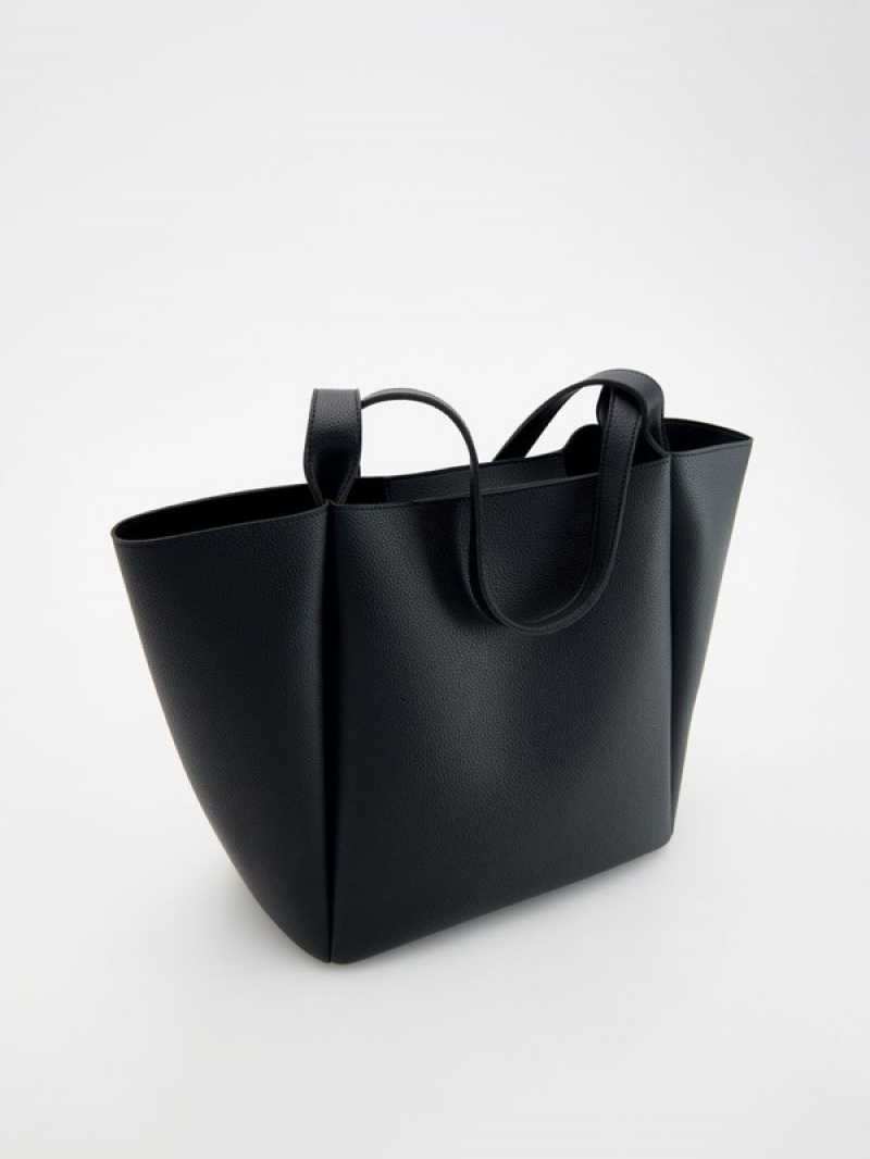 Reserved Shopper Taschen Damen Schwarz | FDZPJC-098