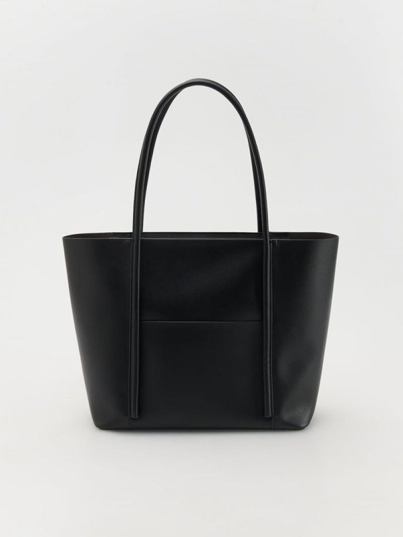 Reserved Shopper Taschen Damen Schwarz | YKZRNP-843