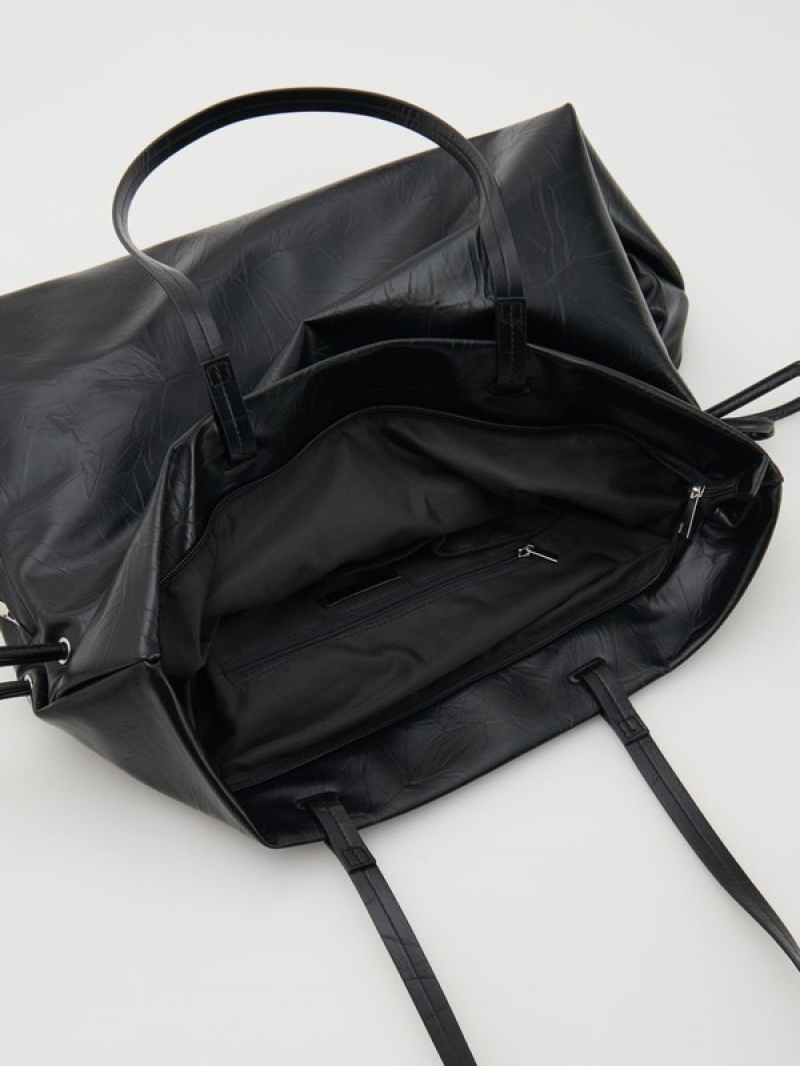 Reserved Shopper Taschen Damen Schwarz | PVWLZS-841