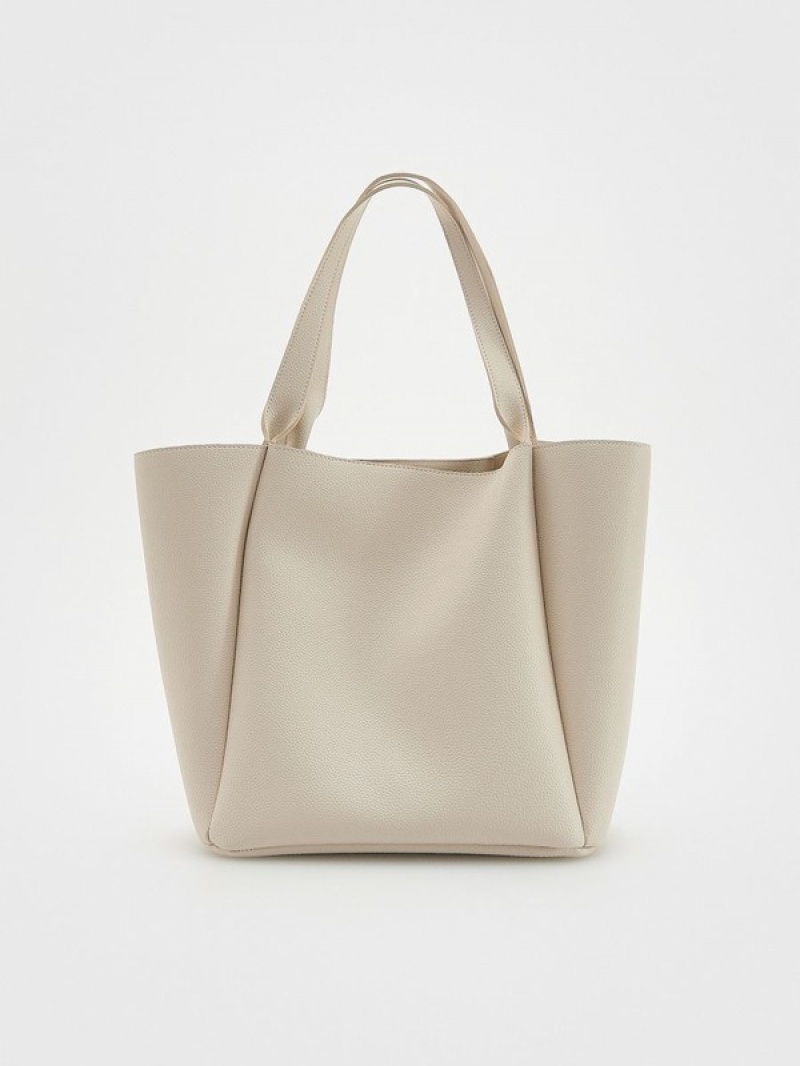 Reserved Shopper Taschen Damen Weiß | COBUVP-627