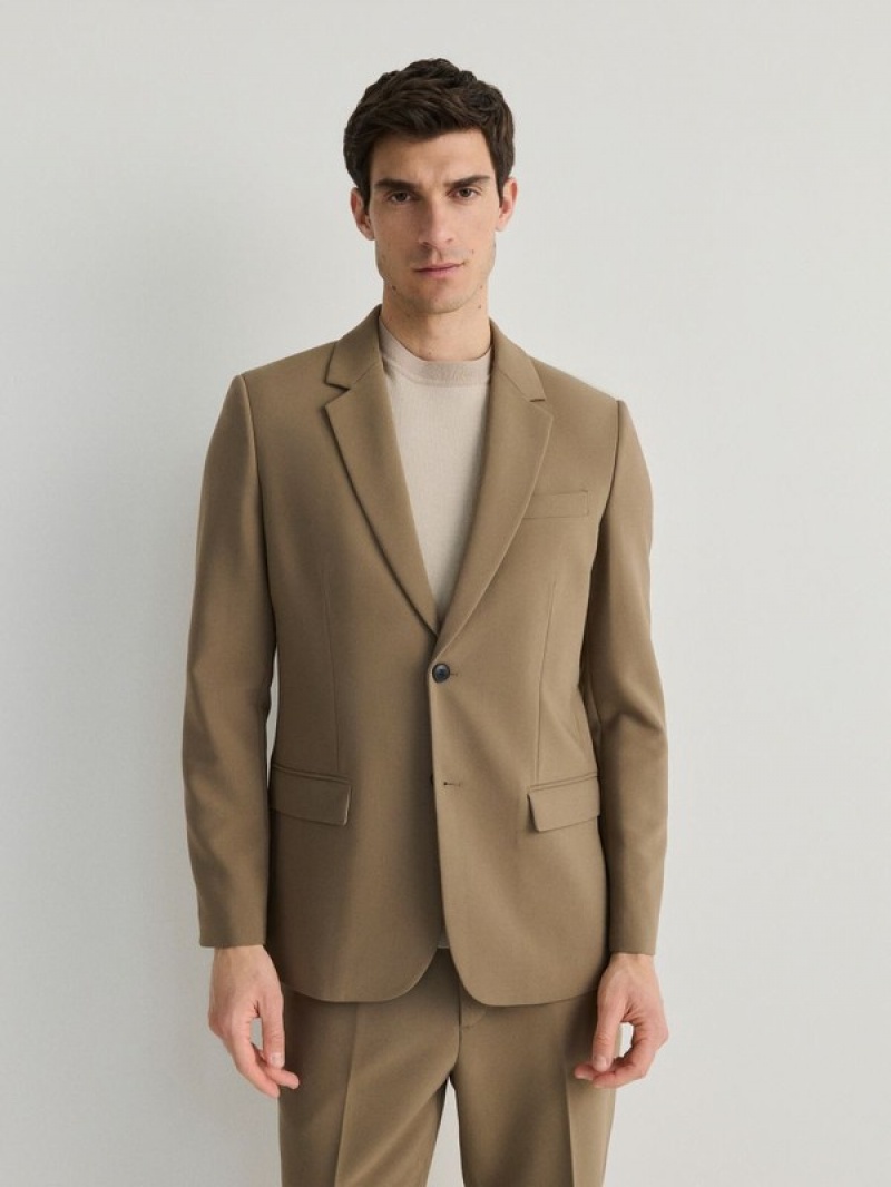 Reserved Slim Fit Anzüge Herren Beige | MAPRNO-852