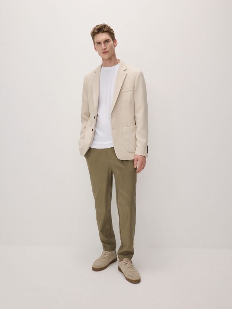 Reserved Slim Fit Anzüge Herren Beige | XJACPR-809