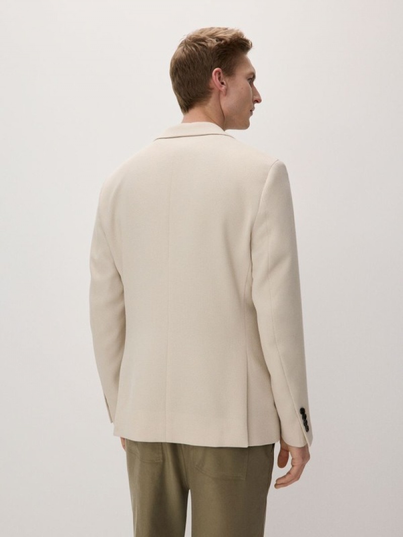 Reserved Slim Fit Anzüge Herren Beige | XJACPR-809