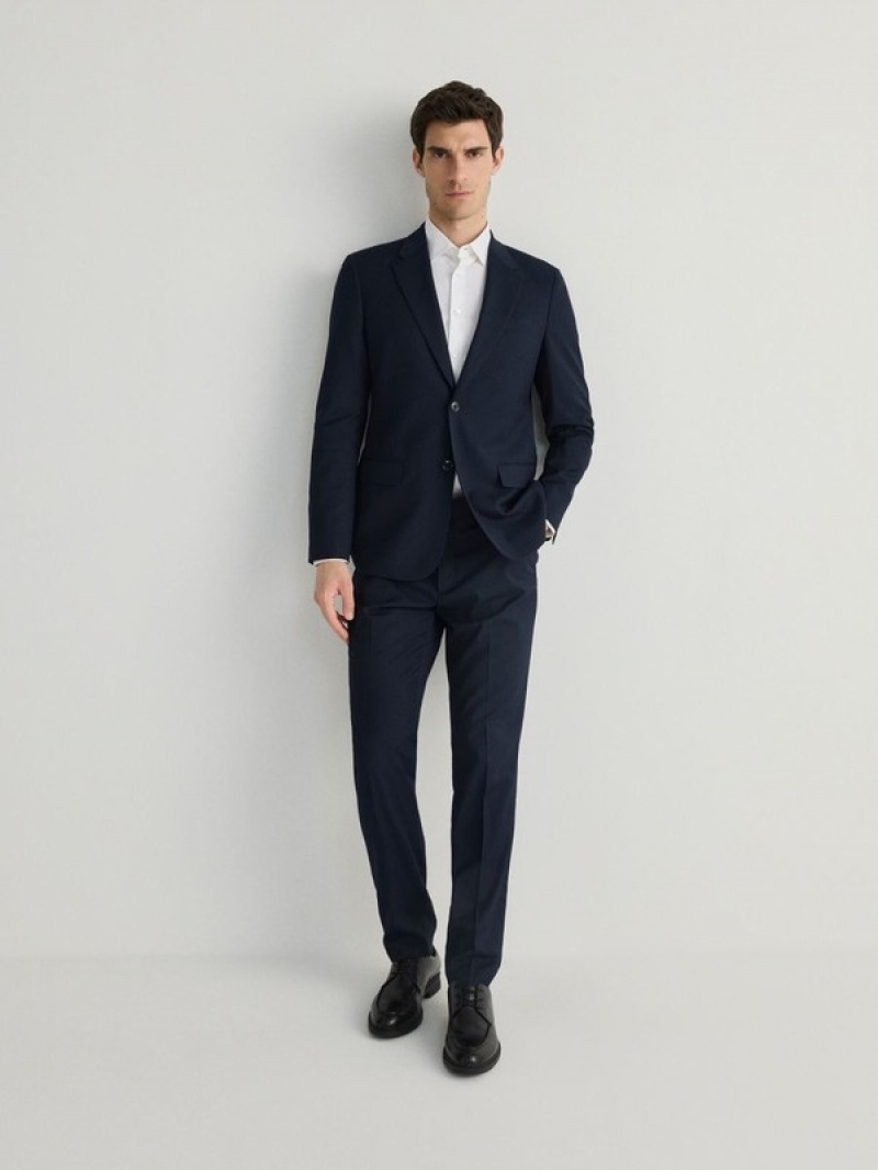 Reserved Slim Fit Anzüge Herren Navy | AKXWEQ-624