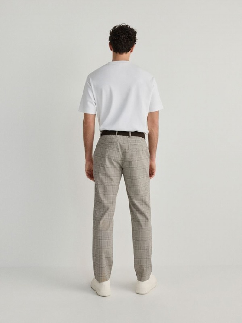 Reserved Slim Hosen Herren Beige | EIWTUQ-142