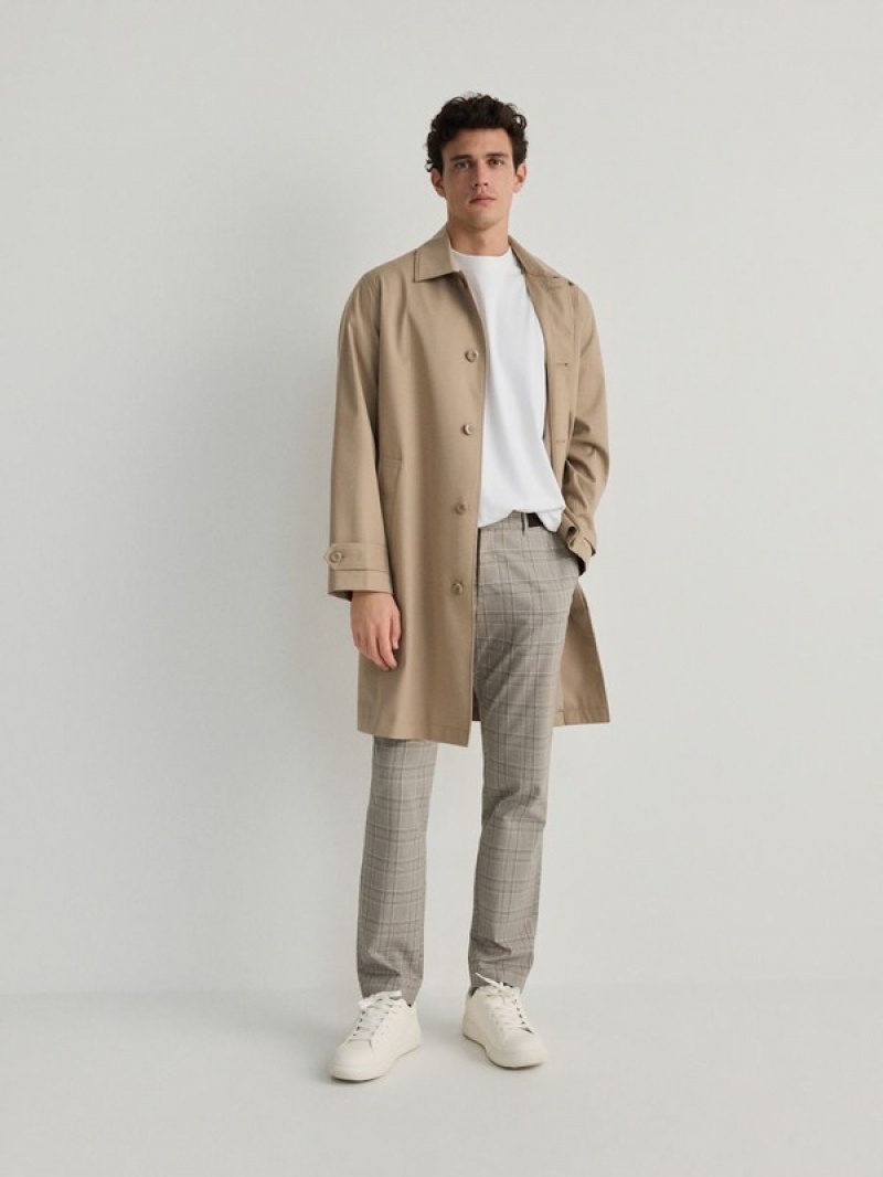 Reserved Slim Hosen Herren Beige | EIWTUQ-142