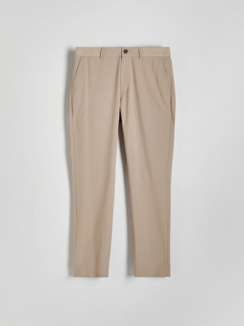 Reserved Slim Hosen Herren Beige | SNPBHL-970