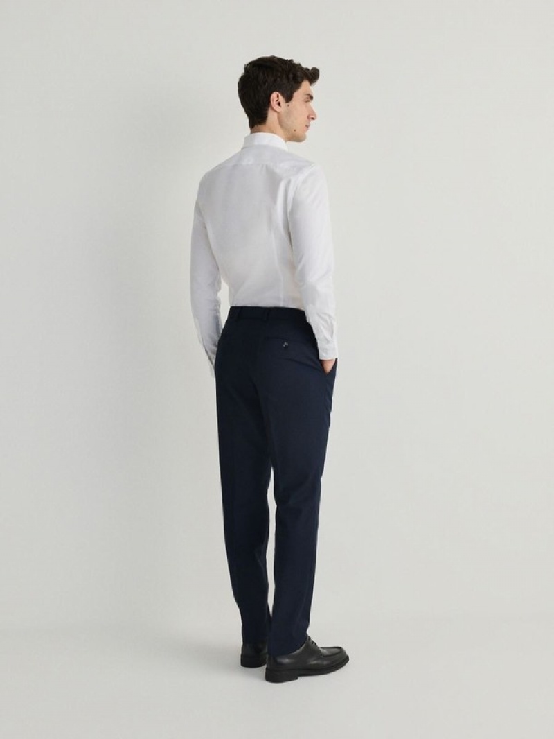 Reserved Slimpressed Crease Hosen Herren Navy | DXFVNK-654