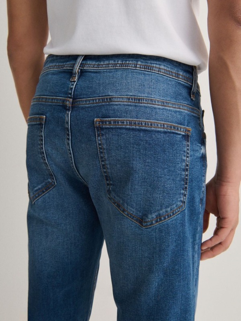 Reserved Slimwash Effect Jeans Herren Blau | MAWRDE-895