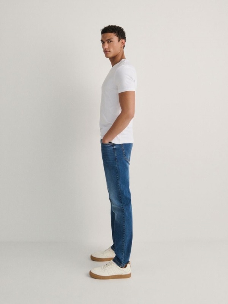 Reserved Slimwash Effect Jeans Herren Blau | MAWRDE-895