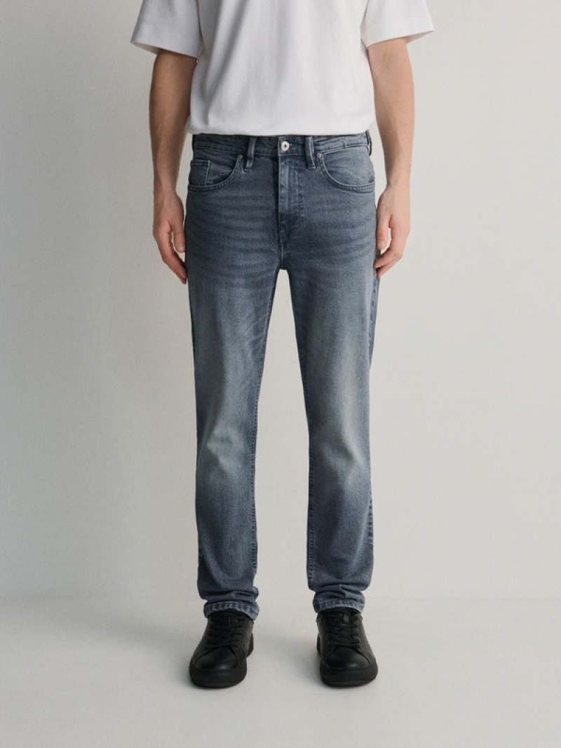 Reserved Slimwash Effect Jeans Herren Hellgrau | WLQVTS-609