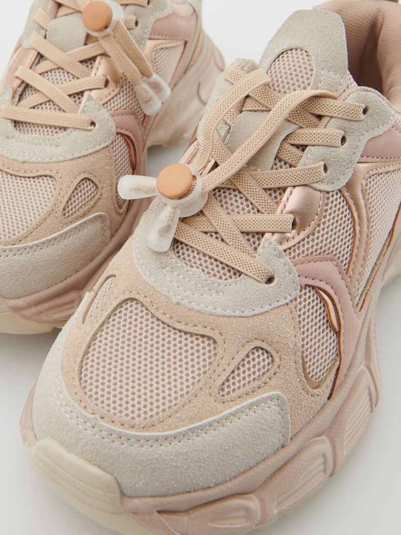 Reserved Sneakerstoggle Schuhe Mädchen Beige | EQWOJN-842