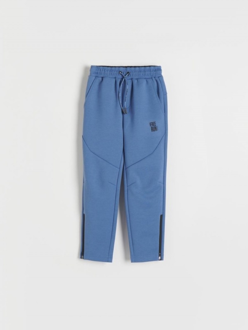 Reserved Sports Joggerszip Fasteners Hosen Jungen Grau Blau | SGMHQT-847