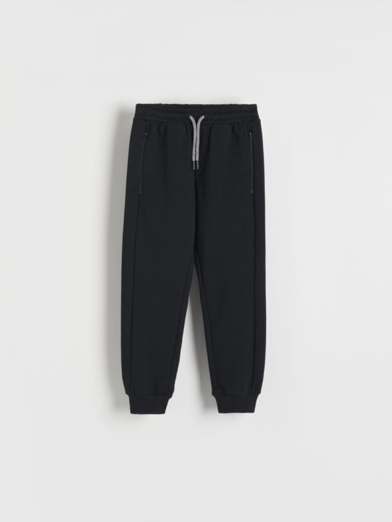 Reserved Sweat Joggerszip Fasteners Hosen Jungen Schwarz | CJPAFV-630