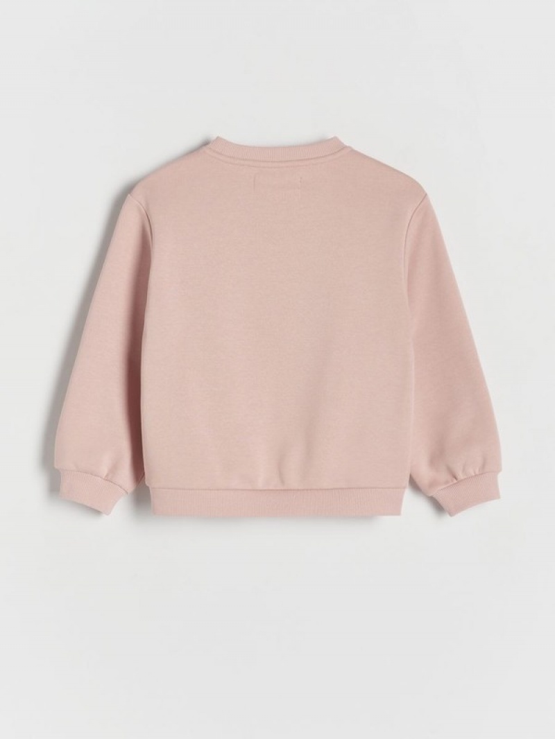 Reserved Sweatdecorative Spitze Sweatshirts Mädchen Rosa | ACEDJW-103