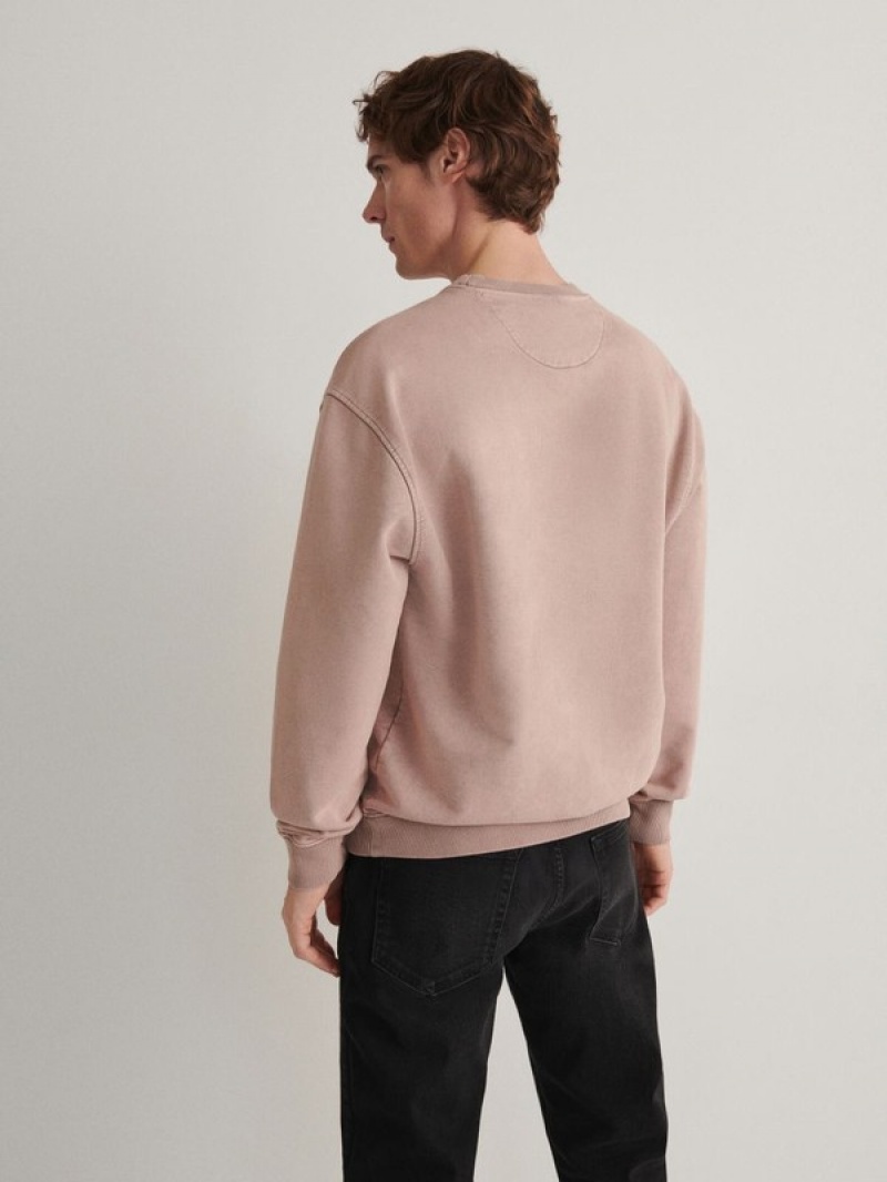 Reserved Sweatwash Effect Sweatshirts Herren Lila | KQONYJ-314