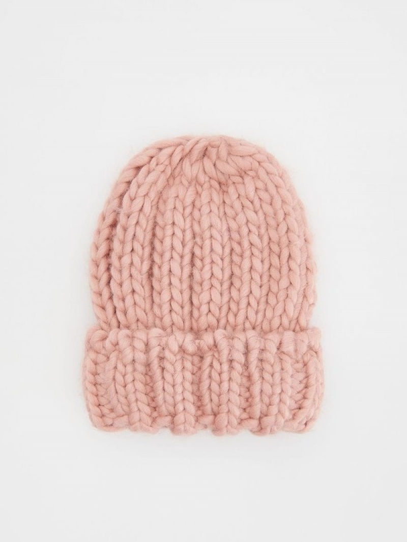 Reserved Thick Weave Mütze Mädchen Rosa | LHDWCG-215