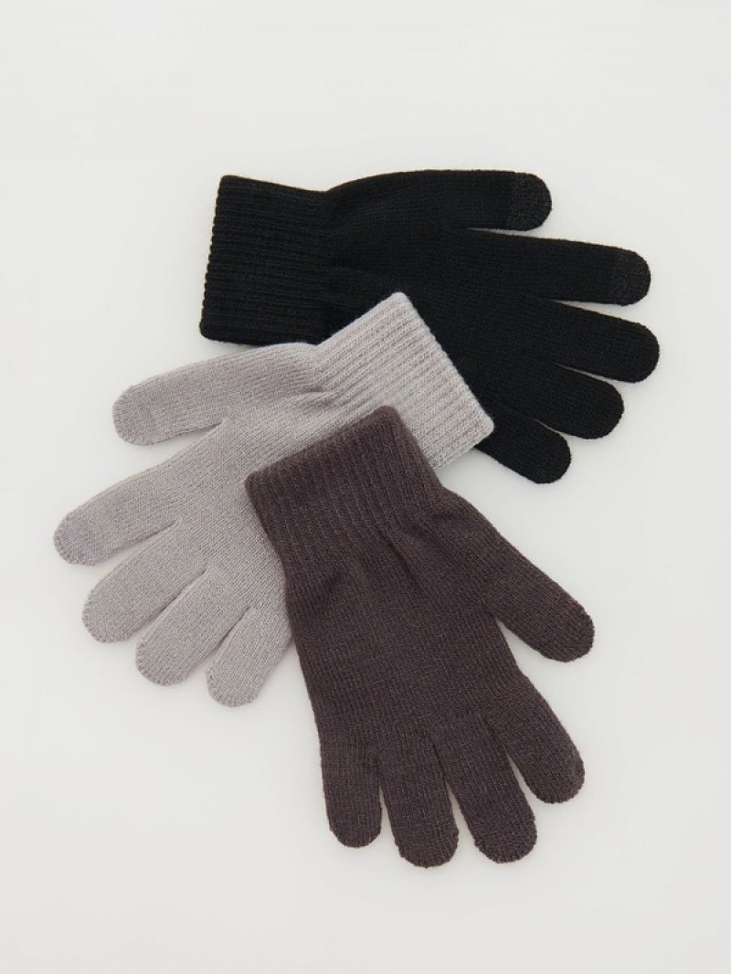 Reserved Touchscreen 3 Pack Handschuhe Mädchen Rosa | CUQBGS-503