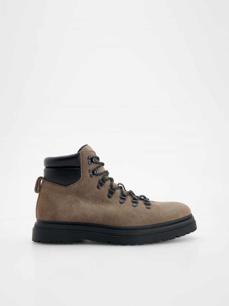 Reserved Trekking Schuhe Herren Beige | IVDHBM-981