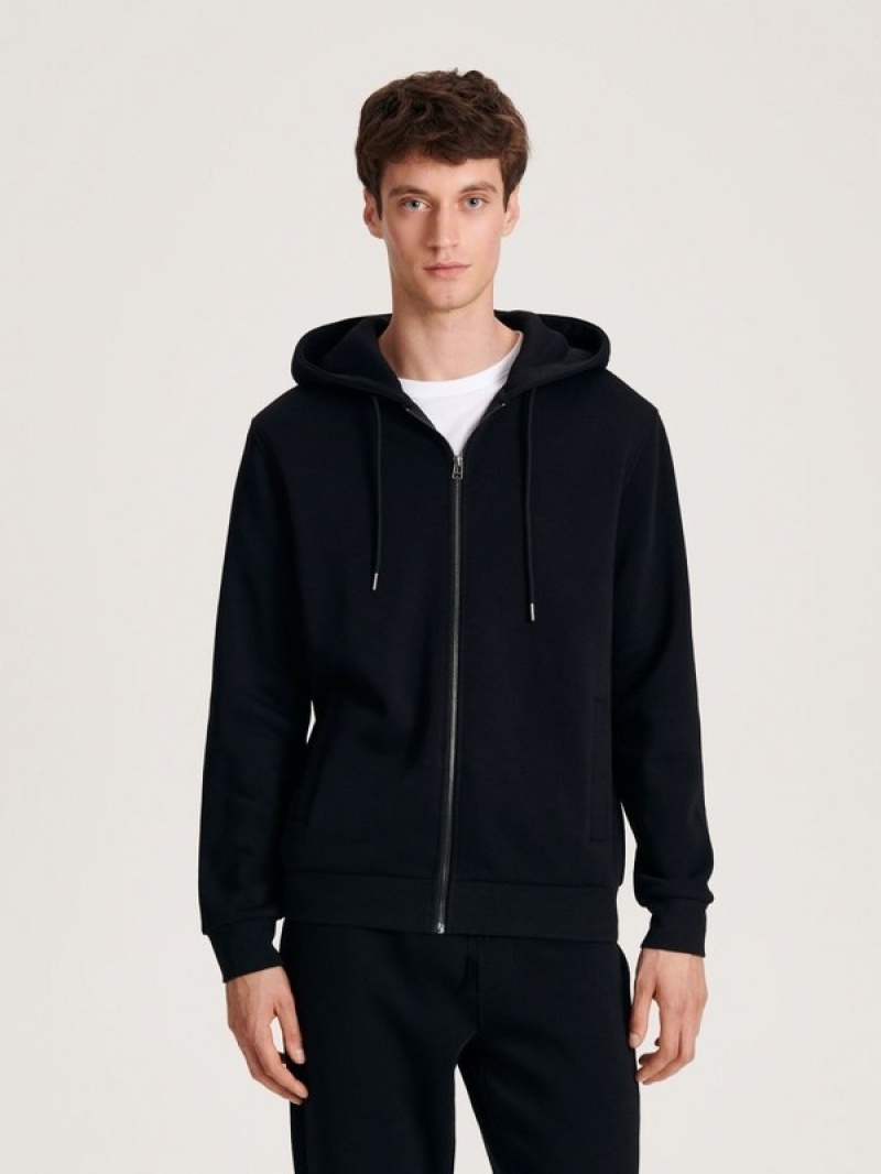 Reserved Zip Up Sweatshirts Herren Schwarz | GNWHAQ-194